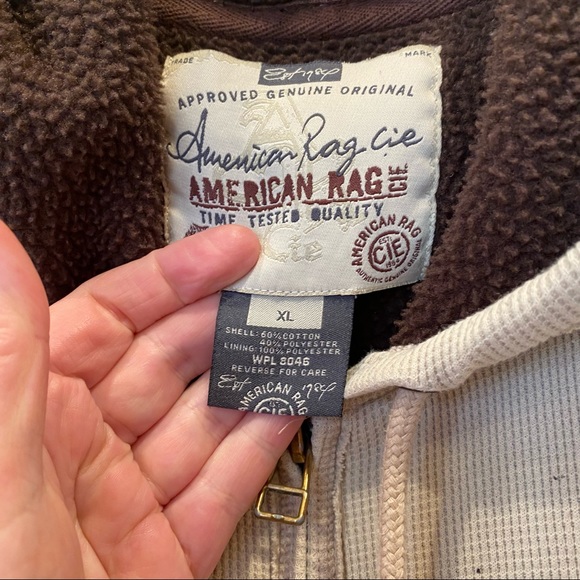 VINTAGE American Rag Sherpa Jacket - Picture 7 of 12